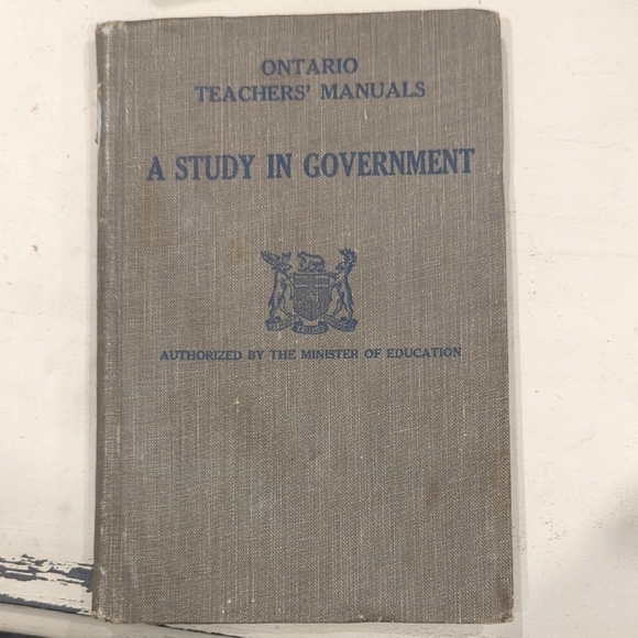 Gage Other - 1931 "A Study In Government: Teacher Manual"